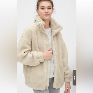 NWOT Gap Fit Full Zip Sherpa Jacket